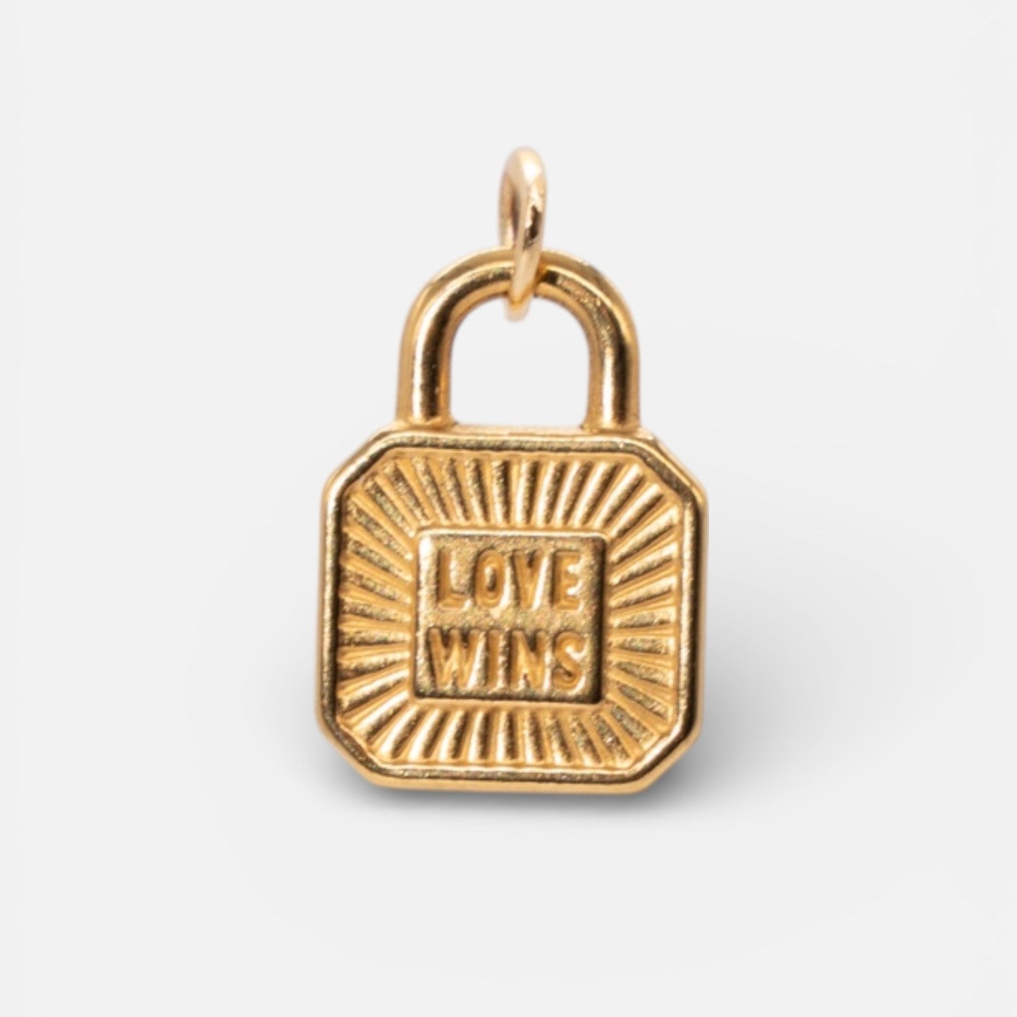 Love Wins Charm Gold