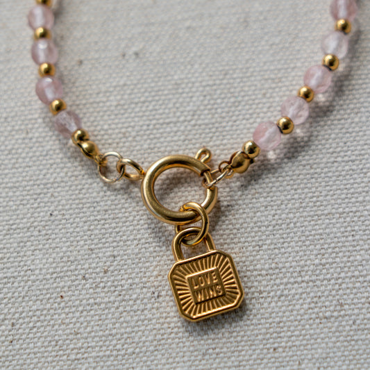 Love Wins Charm Gold